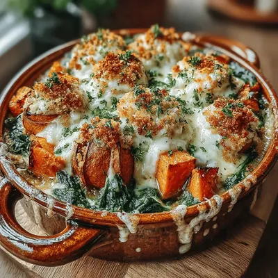 Cozy Sweet Potato & Spinach Delight: A Comforting Casserole Recipe