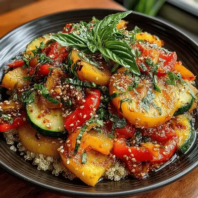 Sizzling Peach Delight Stir Fry: A Culinary Adventure