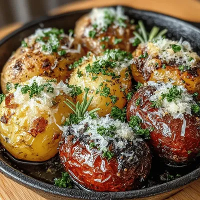Garlic Roasted Baby Potatoes
