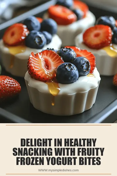 Delight in Healthy Snacking with Fruity Frozen Yogurt Bites