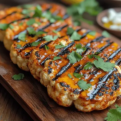 Fiery Cauliflower Steaks with a Zesty Kick