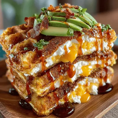 Cheesy Sweet Potato Waffle Sandwiches: A Culinary Delight