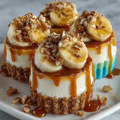 Frozen Banana Caramel Yogurt Cups