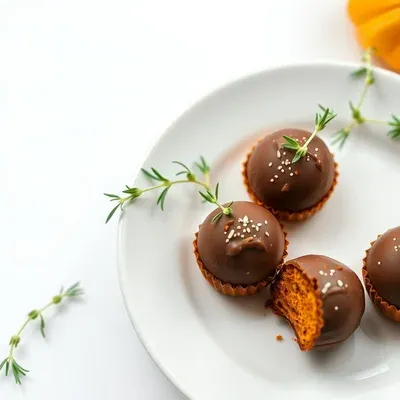 Pumpkin Chocolate Truffle Bites