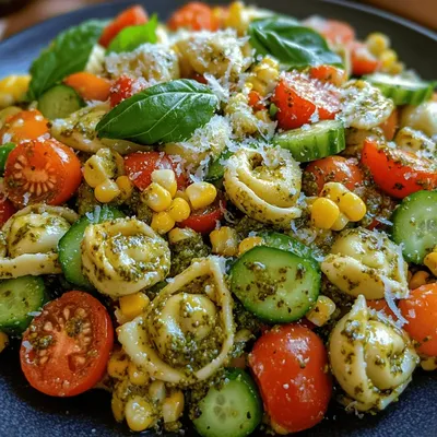 Creamy Pesto Tortellini Salad: A Flavorful Delight