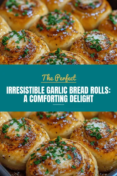 Irresistible Garlic Bread Rolls: A Comforting Delight