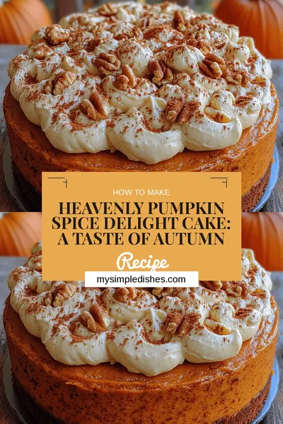 Heavenly Pumpkin Spice Delight Cake: A Taste of Autumn