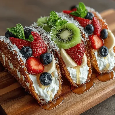 Crispy Fruit Pizza Tacos: A Sweet Delight for Everyone