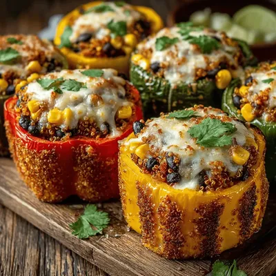 Stuffed Bell Pepper Nacho Slices