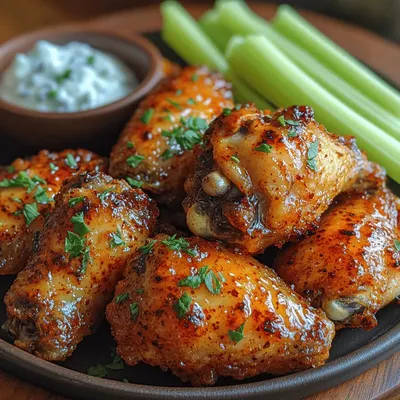 Fiery Crunch Air-Fried Chicken Wings