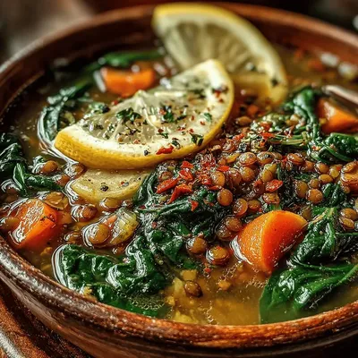 Hearty Lentil and Spinach Bliss Soup