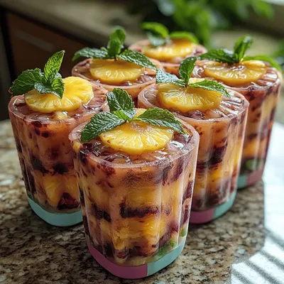 Icy Hibiscus Pineapple Pops Recipe