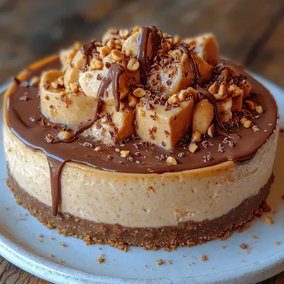 Creamy No Bake Peanut Butter Dream Cheesecake