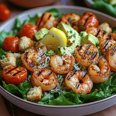 Grilled Shrimp Caesar Bowls Recipe
