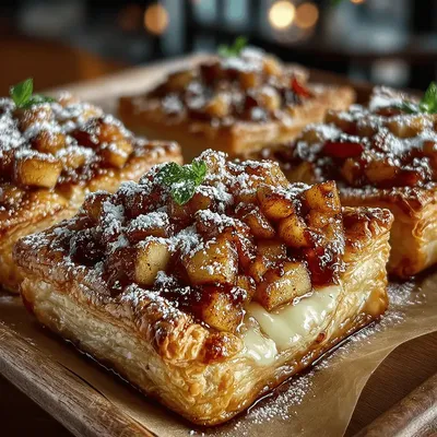 Baked Apple Cinnamon Puff Squares Recipe