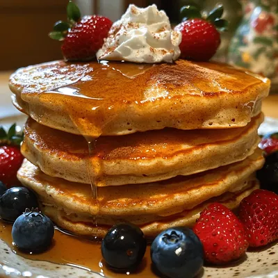 Heavenly Fluffy Vanilla Cinnamon Buttermilk Pancakes
