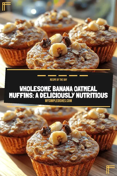 Wholesome Banana Oatmeal Muffins: A Deliciously Nutritious Recipe