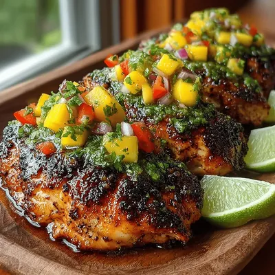 Tropical Bliss Grilled Chicken with Mango Salsa