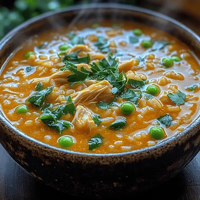 Golden Chicken and Rice Soup