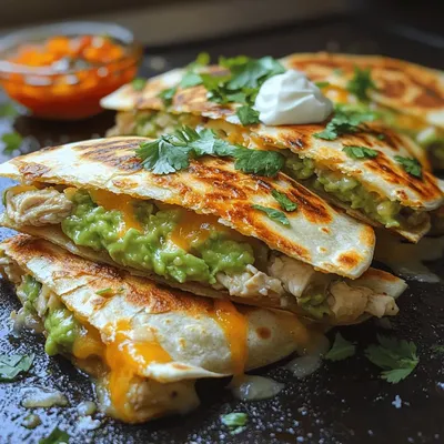 Creamy Avocado Chicken Quesadilla Melts: A Deliciously Easy Recipe