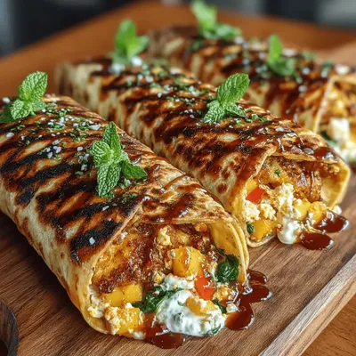 Sweet and Spicy Peach Wraps: A Culinary Delight