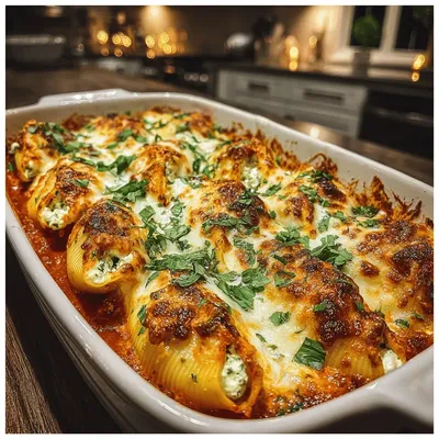Cheesy Bliss: Spinach and Ricotta Stuffed Shells
