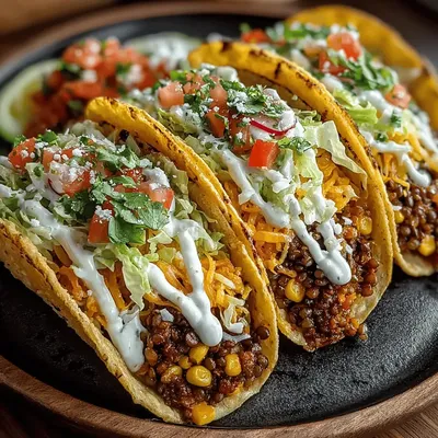 Hearty Savory Lentil Tacos
