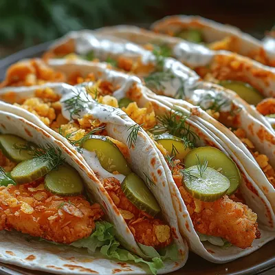Crunchy Pickle Chicken Wraps – A Flavorful Delight