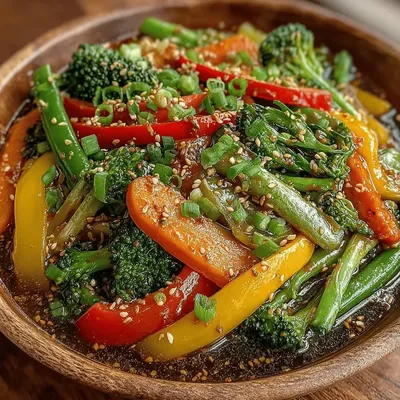 Crunchy Veggie Stir-Fry with Creamy Peanut Sauce