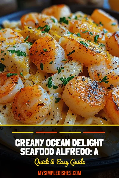 Creamy Ocean Delight Seafood Alfredo: A Luxurious Culinary Experience