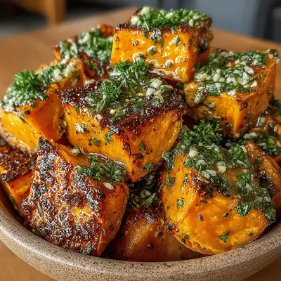 Savory Garlic Herb Roasted Sweet Potatoes: A Flavorful Delight