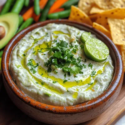 Creamy Avocado Lime Ranch Dip