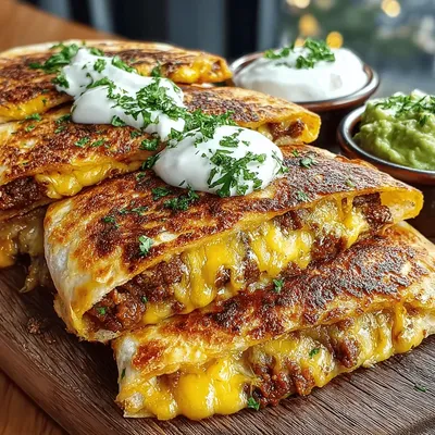 Spicy Green Chili Turkey Quesadilla Squares
