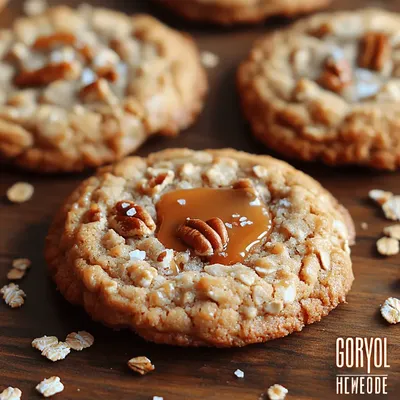 Crunchy Cookies with a Salted Caramel Twist