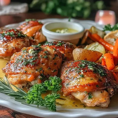 Roasted Garlic & Herb Butter Chicken