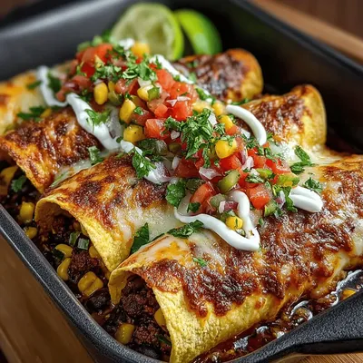 Colorful Veggie Enchiladas with Zesty Salsa