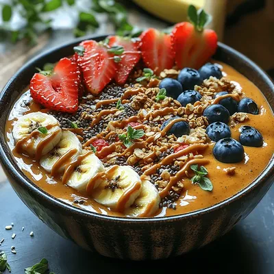 Creamy Peanut Butter Bliss Smoothie Bowl: A Delicious and Nutritious Treat