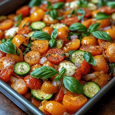 One-Pan Tomato Vegetable Casserole Delight: A Colorful and Nutritious Meal