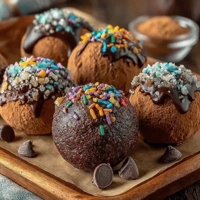 Decadent No-Bake Brownie Batter Truffles