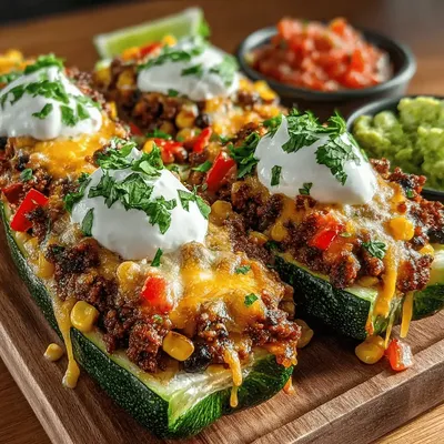 Mini Taco Zucchini Boats