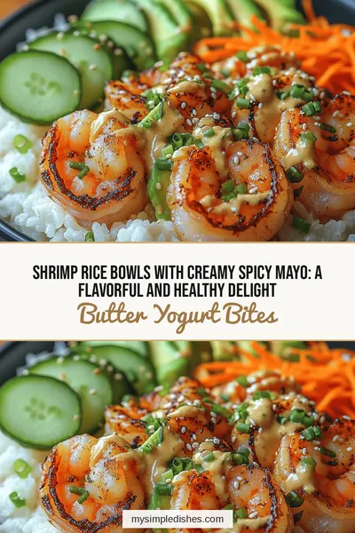 Shrimp Rice Bowls with Creamy Spicy Mayo: A Flavorful and Healthy Delight