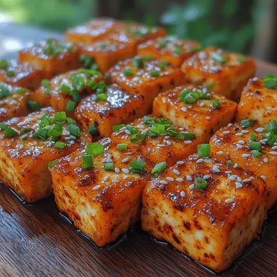 Fiery Crunchy Tofu Bites