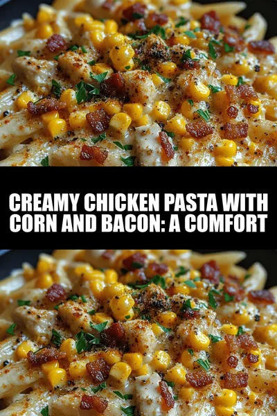 Creamy Chicken Pasta with Corn and Bacon: A Comfort Food Delight