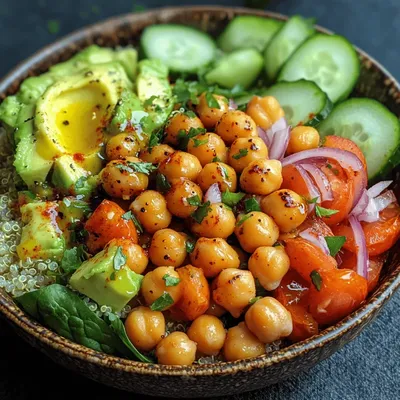 Vibrant Chickpea & Avocado Buddha Bowls: A Nutrient-Packed Delight