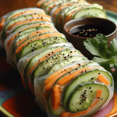 Refreshing Cucumber Avocado Summer Rolls: A Bright and Healthy Delight