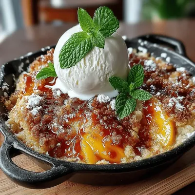 Sweet Peach Dreams Cobbler