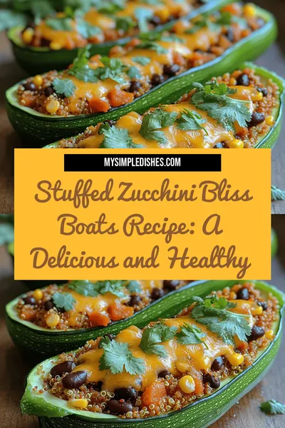 Stuffed Zucchini Bliss Boats Recipe: A Delicious and Healthy Dish
