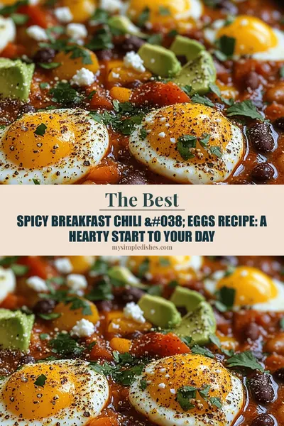 Spicy Breakfast Chili & Eggs Recipe: A Hearty Start to Your Day