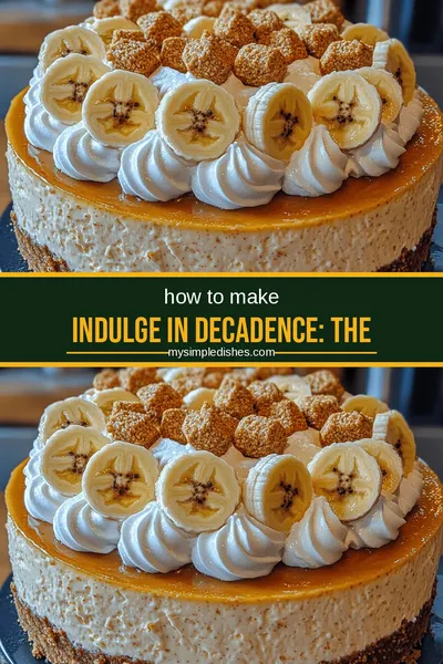 Indulge in Decadence: The Ultimate Banana Bliss Cheesecake Recipe