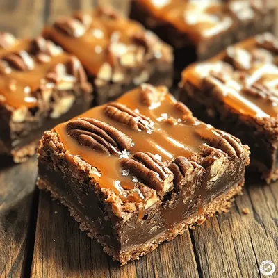 Choco-Caramel Delight Turtle Bars Recipe